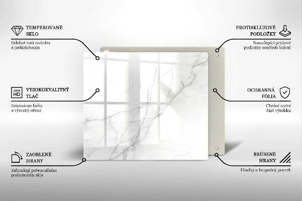 De vidrio templado Fondo de piedra de mármol