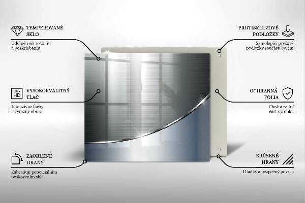 De vidrio templado Patrón de abstracción de metal