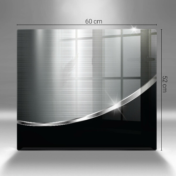 De vidrio templado Abstracción con metal