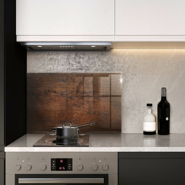 Tabla de cortar de vidrio Tablero de madera oscura