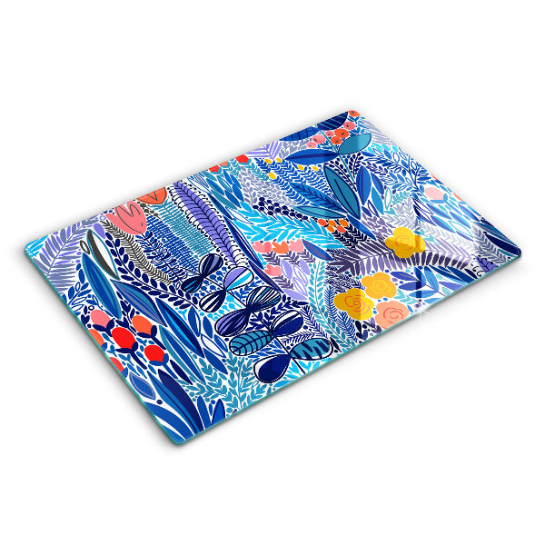 Tabla de cortar de vidrio Prado pintado