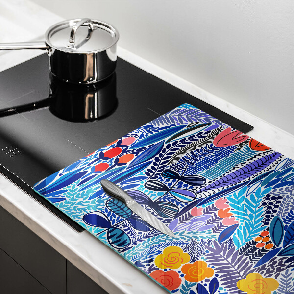 Tabla de cortar de vidrio Prado pintado