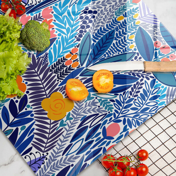 Tabla de cortar de vidrio Prado pintado