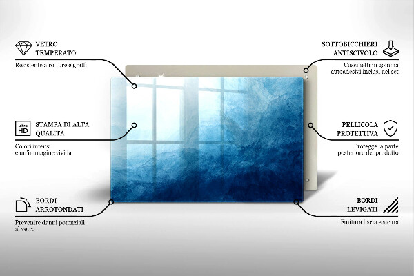 Tabla de cortar de vidrio Fondo abstracto