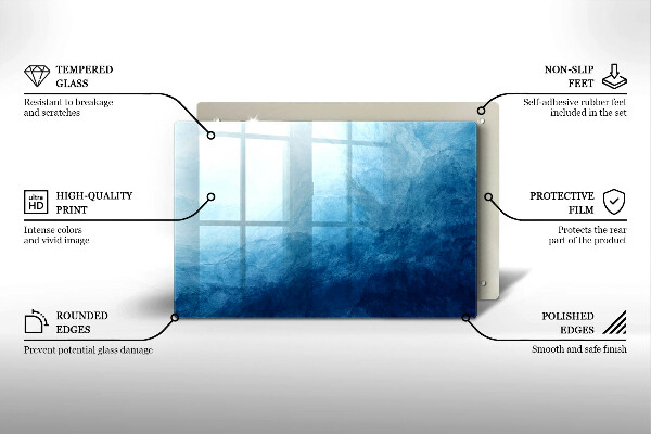 Tabla de cortar de vidrio Fondo abstracto