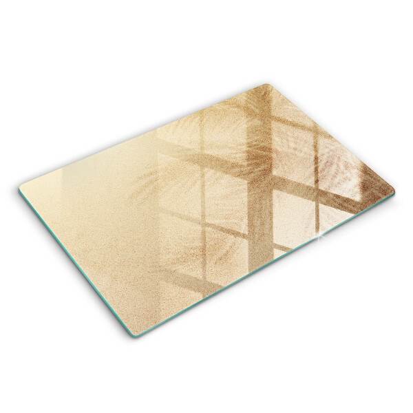 Tabla de cortar de vidrio Vacaciones de arena en la playa