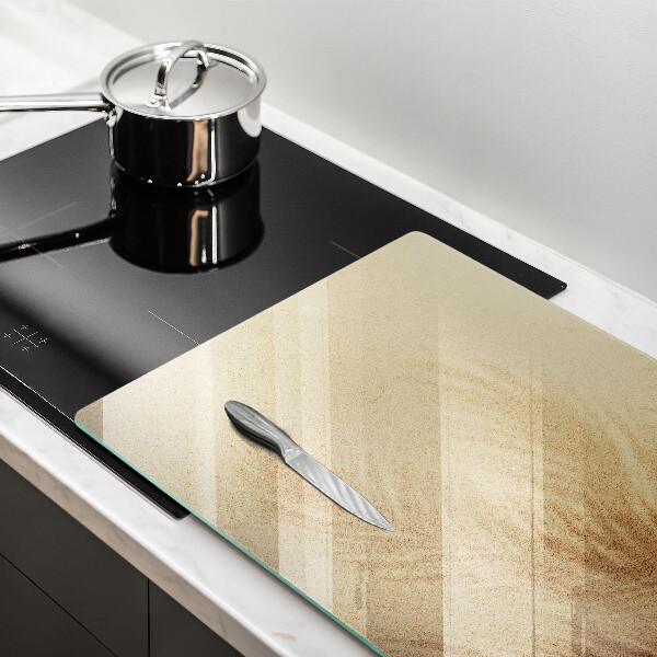 Tabla de cortar de vidrio Vacaciones de arena en la playa