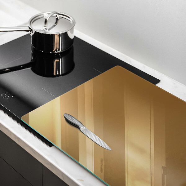 Tabla de cortar de vidrio Color beige