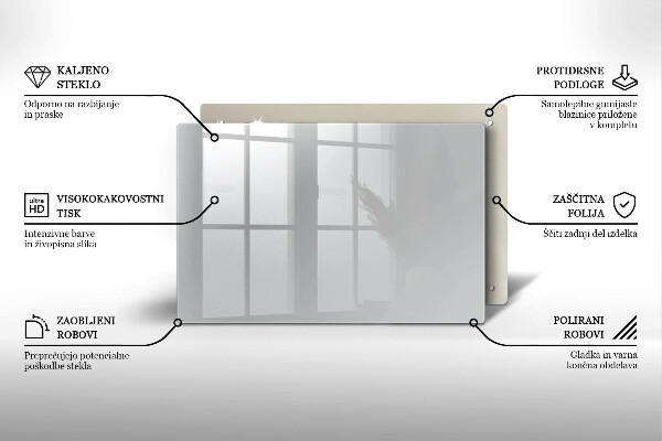 Tabla de cortar de vidrio Color gris