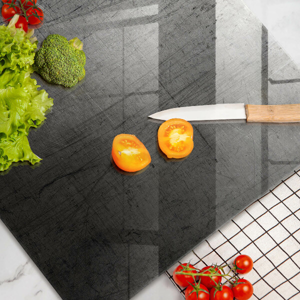 Tabla de cortar de vidrio Textura metálica