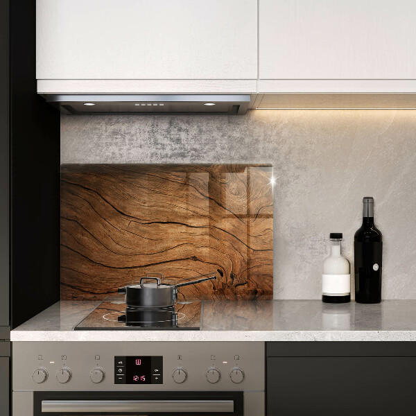 Tabla de cortar de vidrio Textura de tablero de madera