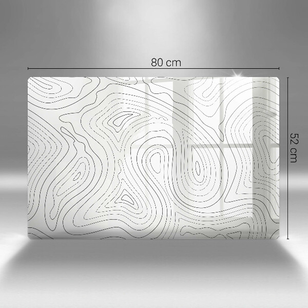 Tabla de cortar de vidrio Formas abstractas