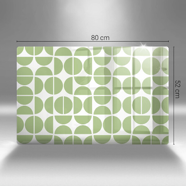 Tabla de cortar de vidrio Patrón de formas boho