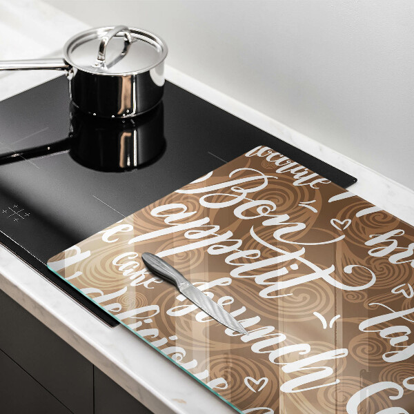 Tabla de cortar de vidrio Bon appetit subtítulos