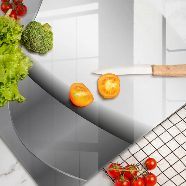 Tabla de cortar de vidrio Diseño de líneas abstractas