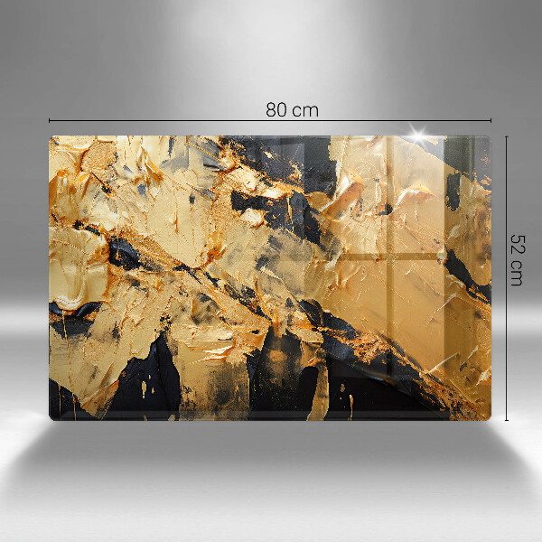 Tabla de cortar de vidrio Textura de pintura elegante