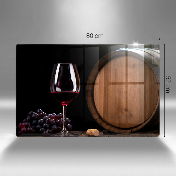 Tabla de cortar de vidrio Copa de vino de barril
