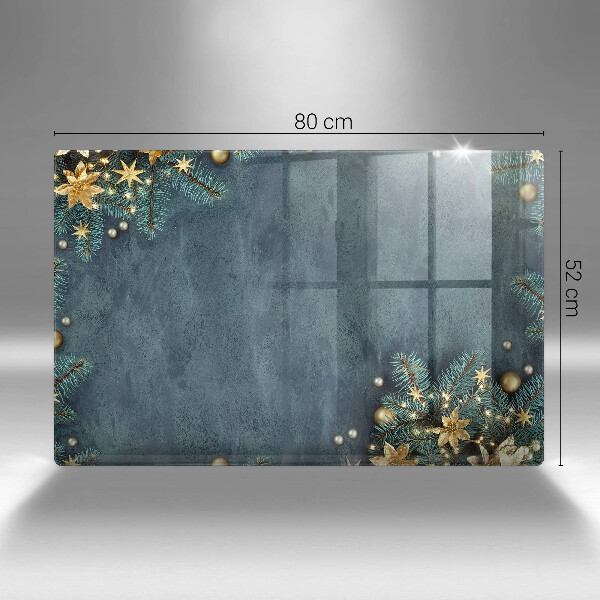 Tabla de cortar de vidrio Decoraciones de navidad