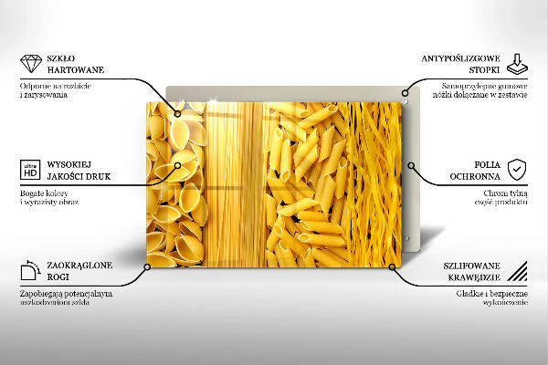 Tabla de cortar de vidrio Pasta