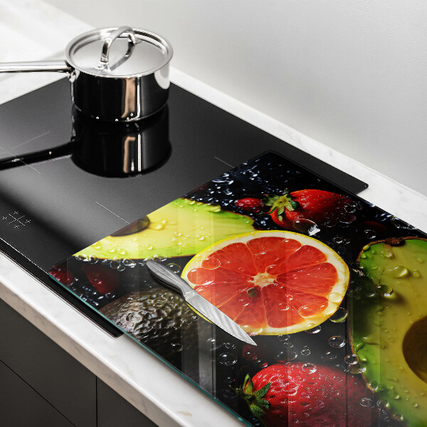 Tabla de cortar de vidrio Frutas y vegetales