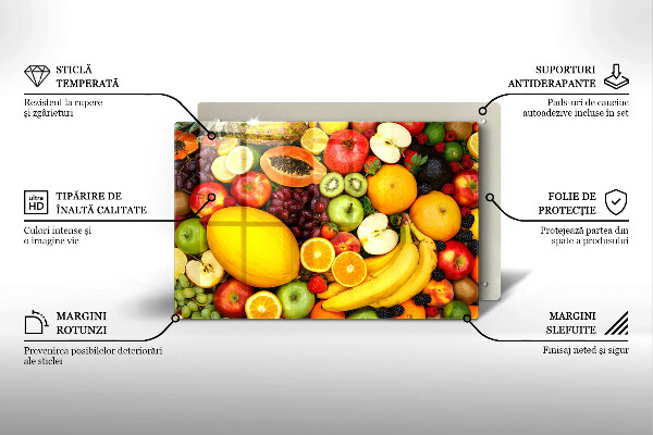 Tabla de cortar de vidrio Recogida de frutas
