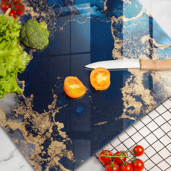 Tabla de cortar de vidrio Abstracción de mármol