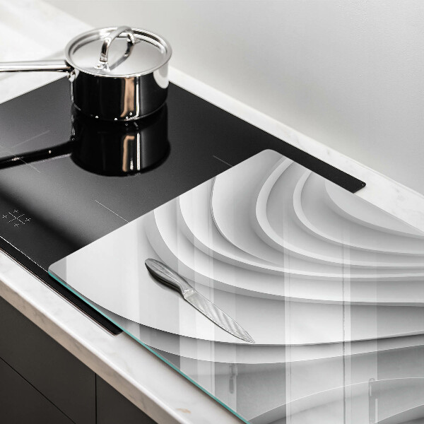 Tabla de cortar de vidrio Líneas geométricas