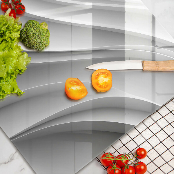 Tabla de cortar de vidrio Líneas geométricas