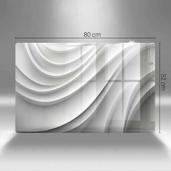 Tabla de cortar de vidrio Líneas geométricas