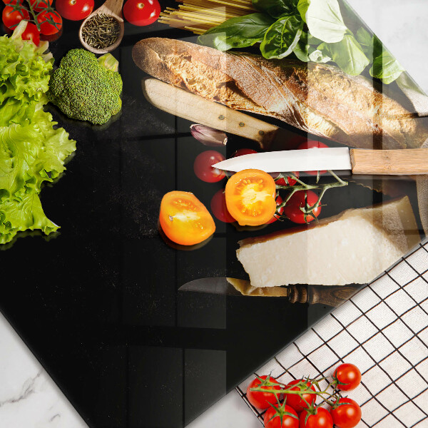 Tabla de cortar de vidrio Ingredientes y especias italianas