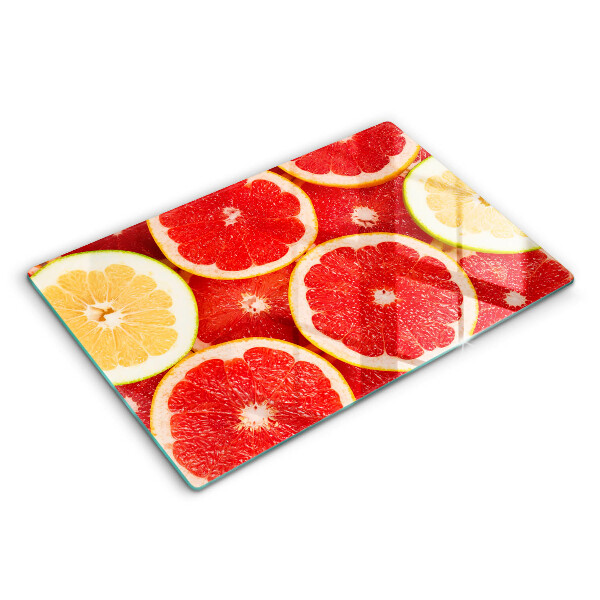 Tabla de cortar de vidrio Rodajas de pomelo