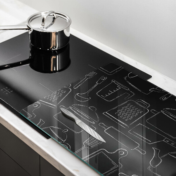 Tabla de cortar de vidrio Accesorios de cocina de dibujos animados