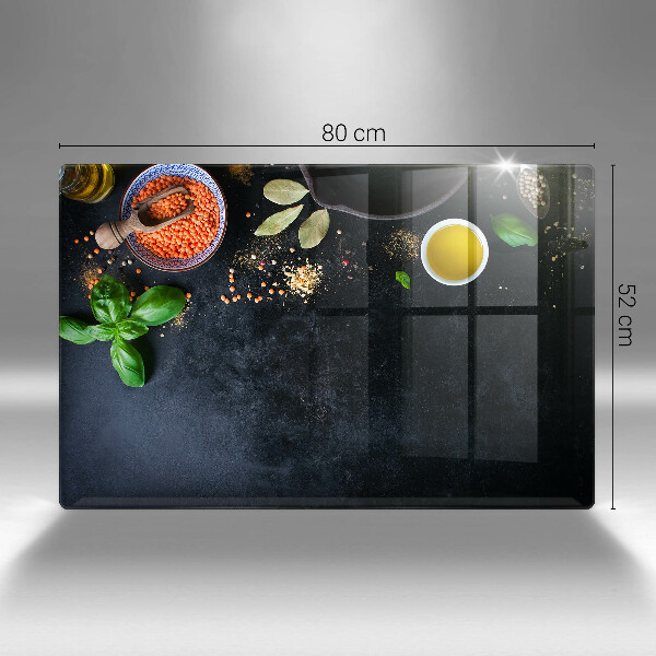 Tabla de cortar de vidrio Tazones de especias