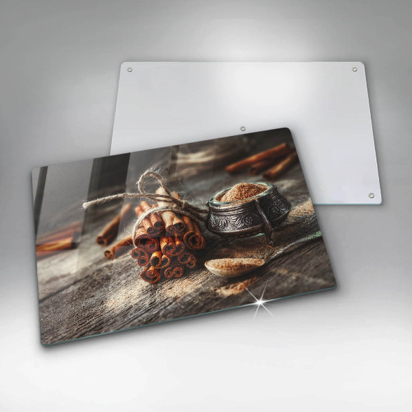 Tabla de cortar de vidrio Vainas de vainilla