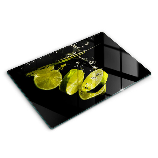 Tabla de cortar de vidrio Limas en agua