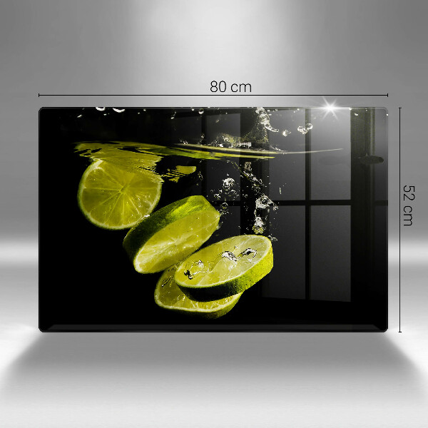 Tabla de cortar de vidrio Limas en agua