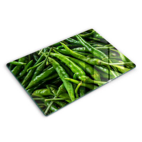 Tabla de cortar de vidrio Vainas de guisantes