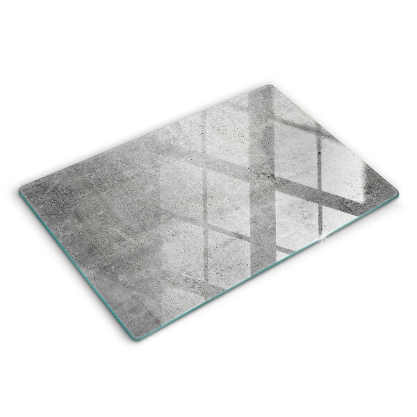 Tabla de cortar de vidrio Textura de hormigón