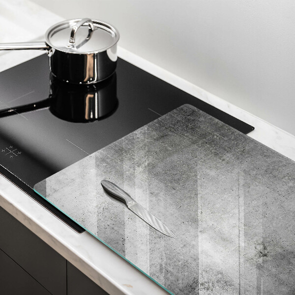 Tabla de cortar de vidrio Textura de hormigón