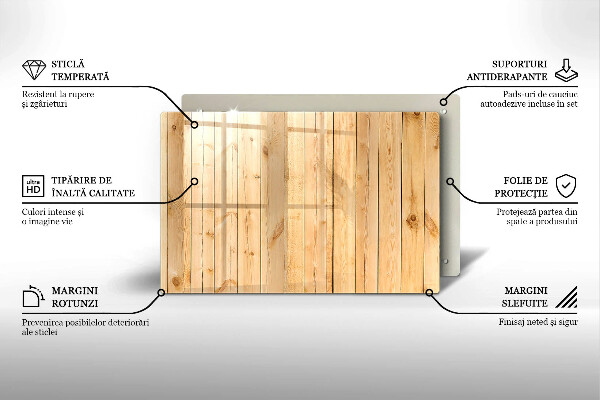 Tabla de cortar de vidrio Tablas de madera delicadas