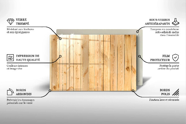 Tabla de cortar de vidrio Tablas de madera delicadas