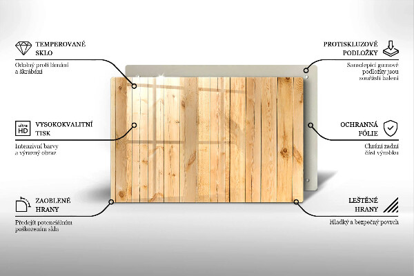 Tabla de cortar de vidrio Tablas de madera delicadas