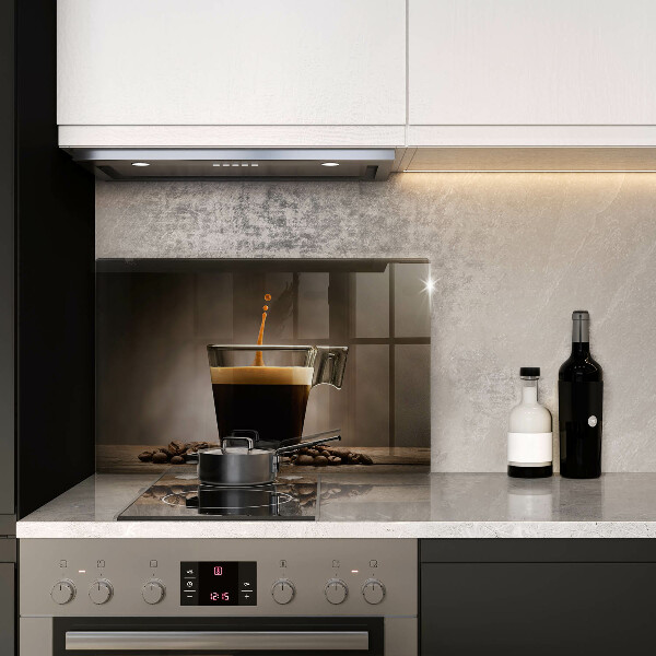 Tabla de cortar de vidrio Vidrio y granos de café