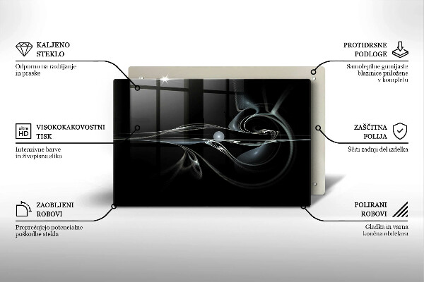 Tabla de cortar de vidrio Abstracción moderna