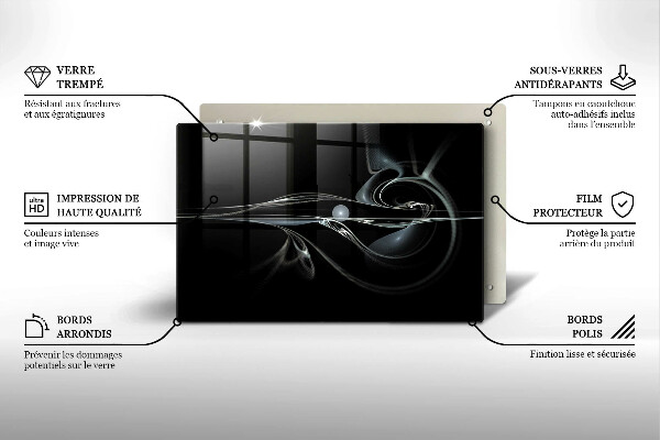 Tabla de cortar de vidrio Abstracción moderna
