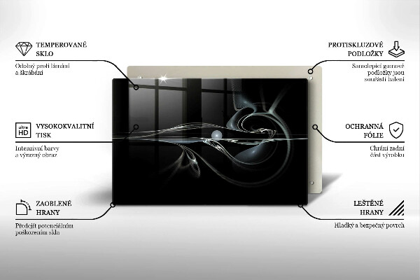 Tabla de cortar de vidrio Abstracción moderna