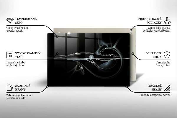Tabla de cortar de vidrio Abstracción moderna