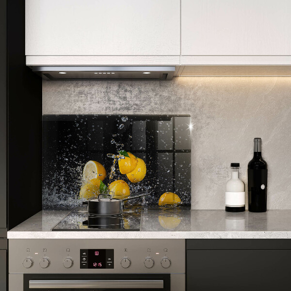 Tabla de cortar de vidrio Fruta jugosa de limón