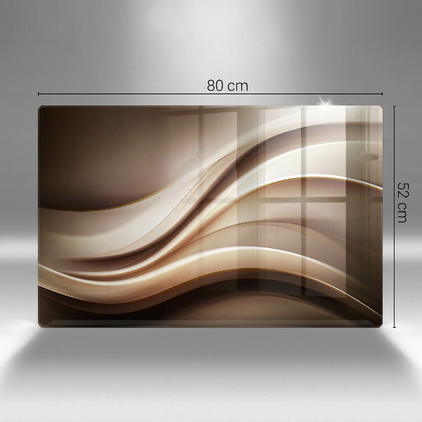 Tabla de cortar de vidrio Líneas suaves de abstracción