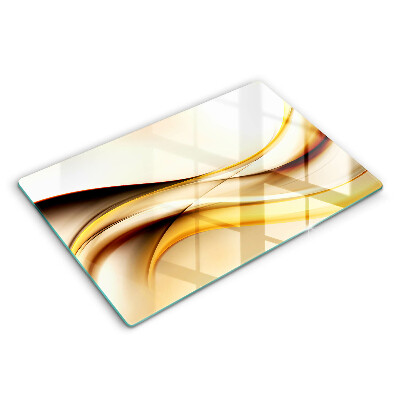 Tabla de cortar de vidrio Líneas de humo abstractas